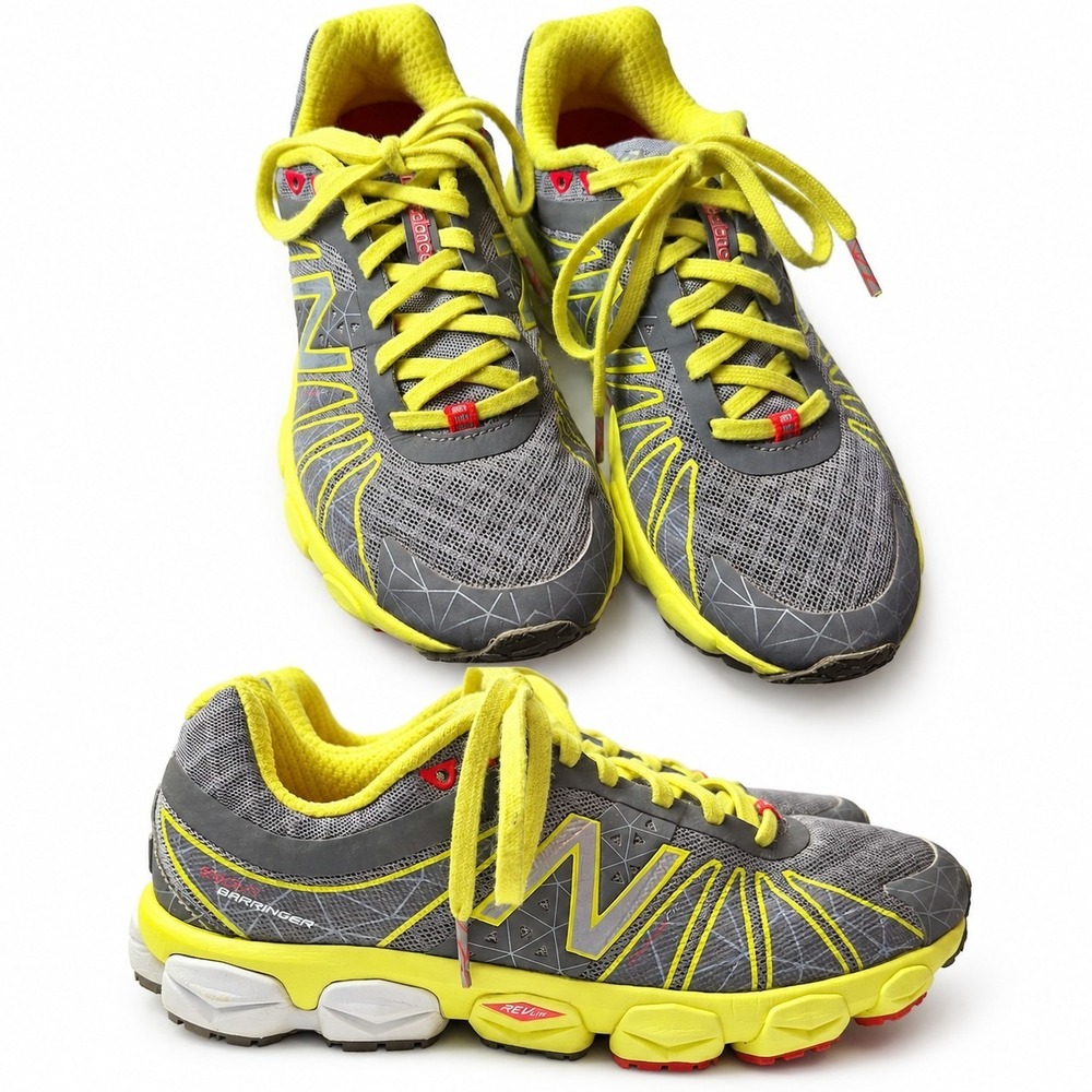 NEW BALANCE 890v4 Barringer Running Sneaker Wmn Sz 7.5 Gray/Yellow Neon W899GY4